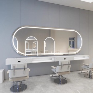 Miroir LED simple face de style épuré pour salon de coiffure professionnel - Product Image 2