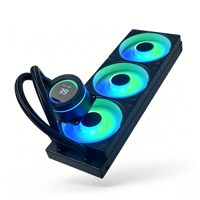 Enfriador Líquido SMD-BY01 de 360 mm, Enfriador AIO con Pantalla de Temperatura, Ventilador ARGB PWM, Refrigeración por Agua para Intel LGA 1700 1851 AMD AM5 AM4