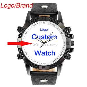 Orologio da Polso con Logo Personalizzato a Basso MOQ, Marchio Privato, Orologio in Pelle al Quarzo, Incisione del Marchio Aziendale e Stampa del Proprio Nome - Product Image 1