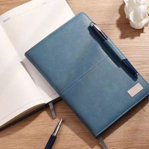 Ensemble de carnets magnétiques en cuir PU imprimé sur mesure, format A5, reliure cousue, couverture en papier de haute qualité, journal, agenda pour le bureau et l'école - Product Image 3