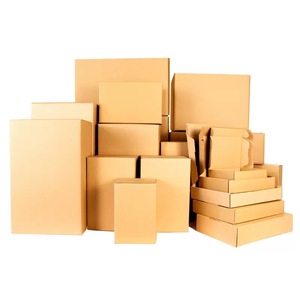 Cajas de cartón reciclables de embalaje cajas móviles marrones Kraft respetuosas con el medio ambiente - Product Image 2