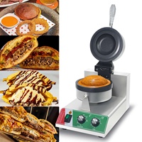 Machine à gaufres rotative UFO en acier inoxydable COOKAID, plaques antiadhésives, chauffage électrique/à la vapeur, économie d'énergie, grande taille