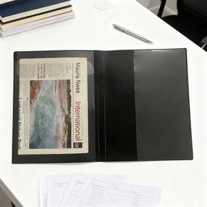 Nuevo Producto Carpeta de Archivo Multifuncional de Alta Eficiencia, Impermeable, de Material PP, Negra con Bolsa de Almacenamiento de Documentos - Product Image 3