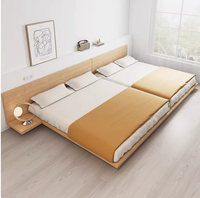 Massives Teakholz Luxus-Hotel-Apartment Schlafzimmer-Set mit Europäischen Tatami-Matten und Massivholzfurnier-Beschichtung