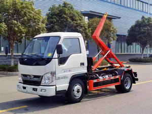 Camión de Basura FOTON Forland de 6 Ruedas, 4x2, Volante a la Izquierda, 3 Toneladas, Mini Grúa de Gancho, Diésel, Nuevo, Manual, Hidráulico, Roll-on/Roll-off - Product Image 2