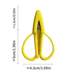 Ciseaux en gros Syh1413 pour étudiants, petits ciseaux colorés pour broderie et artisanat avec lame en acier inoxydable lisse et manche en plastique - Product Image 4