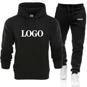 Color customized latest printed OEM oversized cotton 2-piece Jogger sports women's fashion fitness hoodie sportswear hoodie set