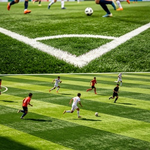 Césped Artificial para Fútbol <span class=keywords><strong>de</strong></span> 30-60 mm, Césped Sintético Suave para Deportes al Aire Libre, <span class=keywords><strong>Cancha</strong></span> <span class=keywords><strong>de</strong></span> Fútbol, Césped para Patio, <span class=keywords><strong>Precio</strong></span> al por Mayor - Product Image 2