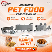 Ligne de production d'extrudeuse de croquettes sèches pour animaux de compagnie (chiens et chats) de 0,15 à 1,5 tonnes par heure (150-1500 kg/h)