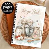 Carnet de recettes personnalisé Myway format A5, 100 pages, spirale, papier de haute qualité, aide culinaire pour la famille, fait main