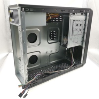 Microfuente de alimentación con lector de tarjetas, Ultra delgada, caja de pc de escritorio para oficina y escritorio, ATX