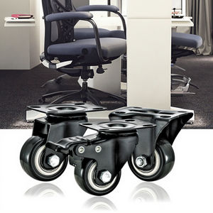 2 "Light <span class=keywords><strong>Duty</strong></span> Black Polyurethan (PU) drehbare obere Platte mit Brems rolle - Product Image 1