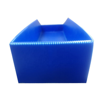 Boîte de manutention en plastique ondulé PP empilable et pliable, feuille de Coroplast, boîte d'emballage pour produits chimiques industriels, impression de logo personnalisée