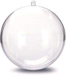 Clear Christmas Ball Transparent Can Open Plastic Ball Wedding Xmas Christmas Party Decoration Ornament Ball