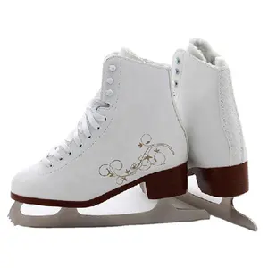 Зимний каток с логотипом на заказ, удобные коньки для льда, фигурка белого цвета, обувь для катания на коньках для спортсменов