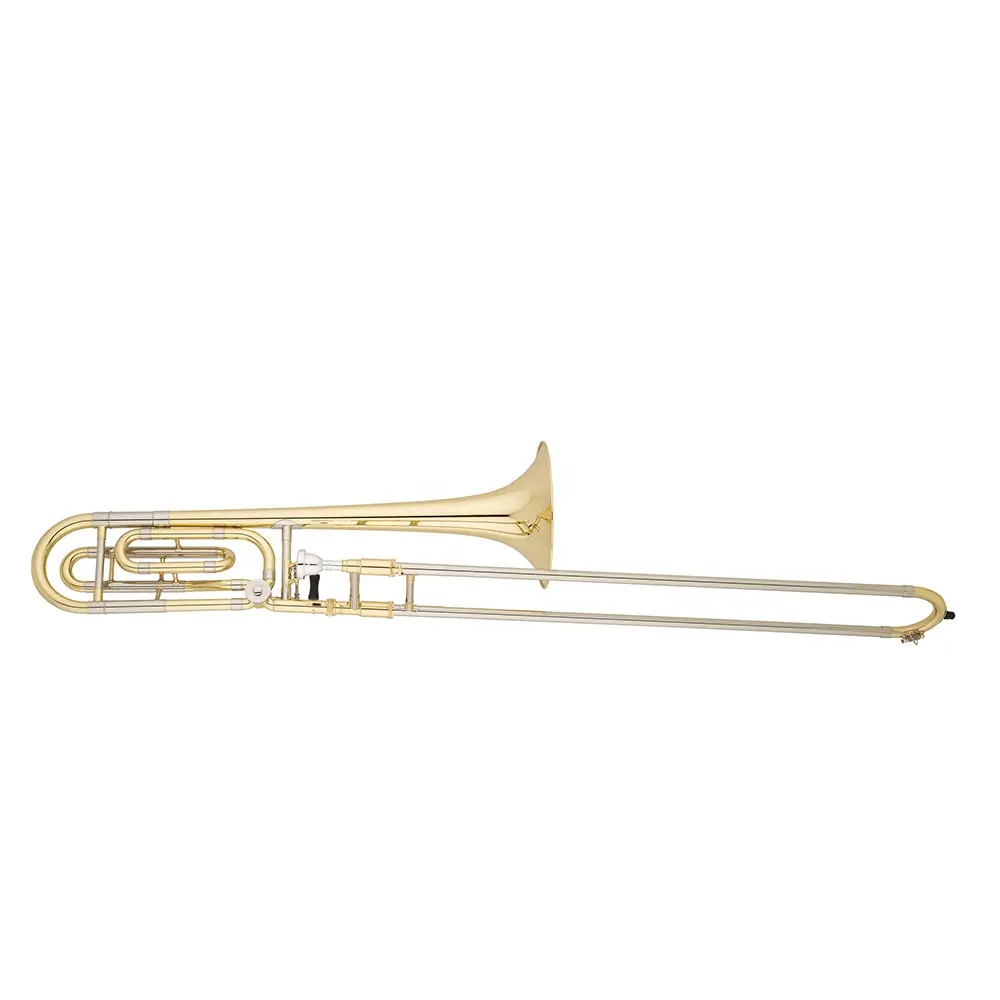 SEASOUND OEM Bb/F Key Gold Tuning Slide Trombone Trombon strumento musicale JYTB505