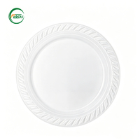 Assiettes en plastique PP résistantes aux chocs 5/6/7/8/9/10 pouces – Vaisselle robuste pour traiteurs, buffets et réceptions de mariage