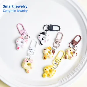 Cute Donut Cat Cartoon Keychain Pendant-Sweet Girl Student Backpack Decoration Couple Best Friend Small Gift - Product Image 4