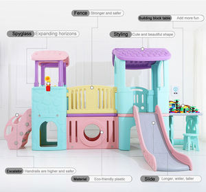 Children's Indoor Playground Equipment Toddler Climber Tunnel Playhouse PE Plastic Slide for Kids Outdoor <strong>Playsets</strong> for <strong>Garden</strong> - Product Image 5