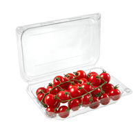 Emballage de fruits embalaje de fruta de plastico avec logo personnalisé pour tomates cerises