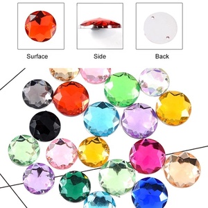 Piedras Acrílicas Redondas para Coser, Coloridas, con Reverso Plano, Piedras Acrílicas para Joyería, <span class=keywords><strong>Precio</strong></span> de Fábrica Blinginbox - Product Image 2