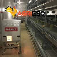 Système de chauffage commercial pour volailles DAMLY – Chauffage au gaz pour poulets de chair, poules pondeuses, poulaillers, ventilation et contrôle de la température