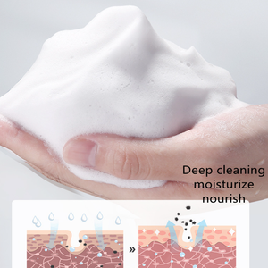 Prodotti cosmetici di bellezza cura della pelle del viso <span class=keywords><strong>biologica</strong></span> Niacinamide sbiancante schiarente detergente viso in schiuma rinfrescante per il controllo dell'olio - Product Image 3