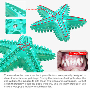 Star Shaped Tpr Chewing <b>Toy</b> for Dogs Teeth Cleaning <b>Interactive</b> Squeaky Pet <b>Toy</b> Solid Color Cute Design - Product Image 6