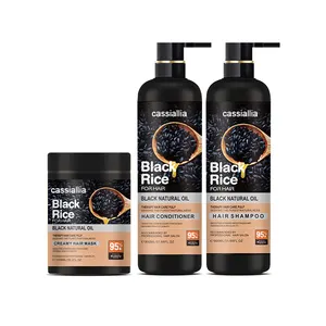 Factory wholesale Black sesame seeds shampoo and conditioner hair loss shampoo color growth shampoo and conditioner privatel