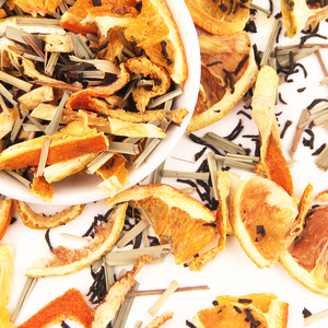 Le citron d'écorce d'<span class=keywords><strong>orange</strong></span> mélange le thé noir mélangé et la citronnelle séchée pour la boisson d'été - Product Image 2
