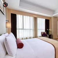 Ensemble de meubles en bois modernes et personnalisables multi-styles avec armoire de rangement pleine grandeur pour chambre à coucher, chambre d'hôtel ou appartement