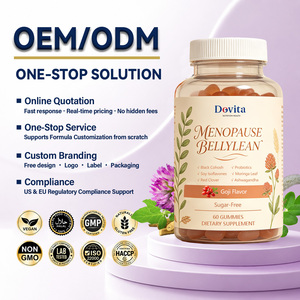 Servicio integral OEM ODM: Gomitas para la menopausia para mujeres, veganas, sin OMG, alivio de los brotes de calor, apoyo para la claridad mental, 60 gomitas. - Product Image 1