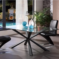 Pied de meuble en fonte, hauteur d'araignée, meuble de table en acier et métal, parfait pour une salle à manger