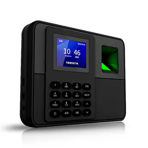 Dispositivo básico de asistencia de tiempo Pantalla de 2,4 pulgadas con huella dactilar y control de acceso de tarjeta RFID