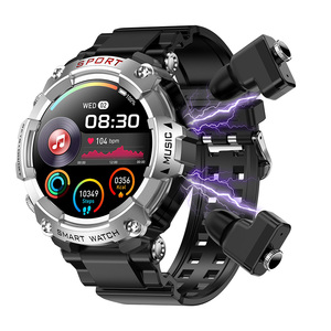 AMOLED Màn hình Earbuds thông minh xem BT cuộc gọi điện thoại nói chuyện địa phương âm nhạc chơi thể thao sức khỏe giám sát 2in1 Earbud thông minh đồng hồ - Product Image 2