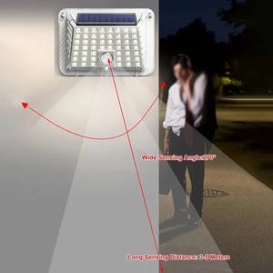 Lampes solaires d'extérieur 90 LED 3 modes d'éclairage <span class=keywords><strong>Lampe</strong></span> murale à capteur de mouvement IP65 Lampes murales solaires étanches - Product Image 4