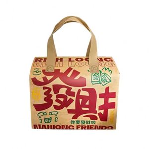 Bolsa Térmica Impermeable Personalizable de Tela No Tejida con Cierre de Cremallera y Correa para Hombro, con Película de Aluminio PP para Mantener Frescos los Alimentos - Product Image 5