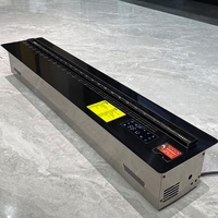 Cheminée 3D à effet de brouillard importée pour usage domestique, encastrable, ultra-mince, en métal, décorative, avec télécommande électronique pour salon