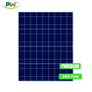 中国最佳规格30W 36电池系列聚太阳能电池板，索拉光伏电池板/出厂价格 - Product Image 1