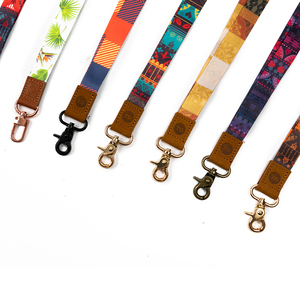 Wholesale New Sublimation Printed <b>Polyester</b> <b>Lanyard</b> Dye <b>Lanyard</b> with Key Chain Leather <b>Lanyard</b> - Product Image 2