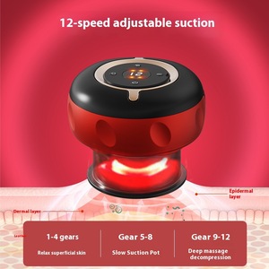 Dispositivo Gua Sha eléctrico portátil recargable por USB, Control remoto inalámbrico, máquina de ventosas de alta succión, masaje corporal - Product Image 4