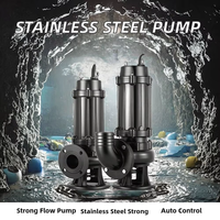 Bomba Sumergible para Aguas Residuales WQ 5HP SS304, 50m de Altura de Elevación, 100L/min, DN50, con Brida, Bomba Industrial para Aguas Residuales, OEM, Eficiente Energéticamente