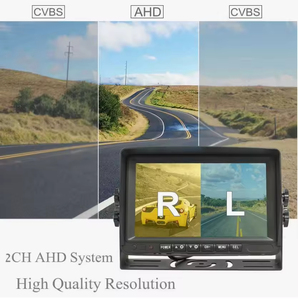 Monitor LCD para Vehículos de 7 Pulgadas con Pantalla TFT Digital de Alta Resolución, Cámara de Reversa Estéreo AHD USB IPS para Autos y Autobuses - Product Image 5