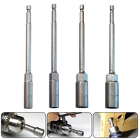 Meixiu 1 pièce Barre d'extension de 150 mm pour embout de perceuse électrique, adaptateur de douille pour vis et écrous, longueur 5,5-19 mm