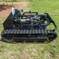 Longjie Tondeuse télécommandée 452-80A Tondeuse tout-terrain à chenilles avec opération simple et haute efficacité avec CE EPA