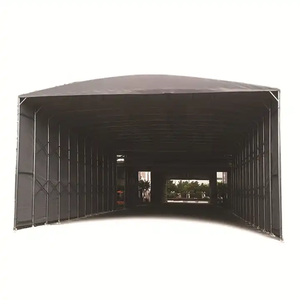 Gấp đẩy kéo Lều điện Kính thiên văn mái hiên với vải <span class=keywords><strong>PVC</strong></span> cho ngoài trời bán hàng tự động hoặc phục vụ - Product Image 3