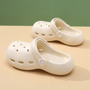 Women's Summer Breathable EVA <b>Clogs</b> Thick Sole Comfort Outdoor Closed Toe Slippers Off White 36-41 - Product Image 4