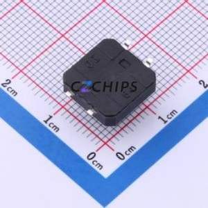 TS-1094S-A9B3-D2 Tactile Switch SMD-4P,12x12mm Switch Single Pole Single Throw Round Button 2.5N Vertical Mount - Product Image 2