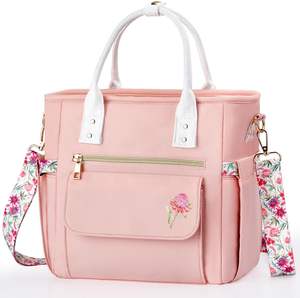 Bolsa enfriadora de muestra gratis, entrega de logotipo para bolsa de entrega de alimentos, bolsa de papel de aluminio térmica no tejida reutilizable, Enfriador de almacenamiento de alimentos - Product Image 1