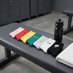 Chaussettes de sport personnalisées avec logo brodé, confortables et amples, pour le <span class=keywords><strong>badminton</strong></span>, la course à pied, pour femmes et hommes, 100% coton, chaussettes de sport, chaussettes d'école avec logo - Product Image 2
